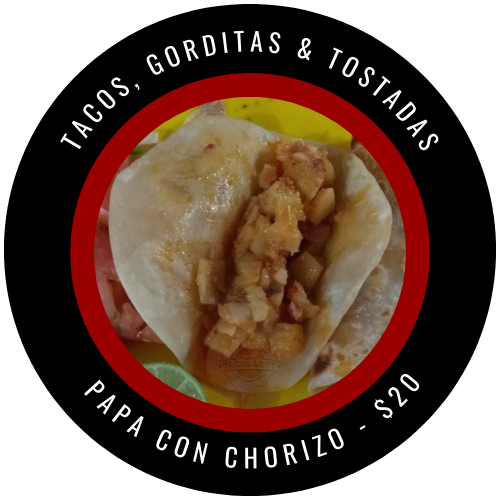 Tacos Mañaneros Papa con Chorizo